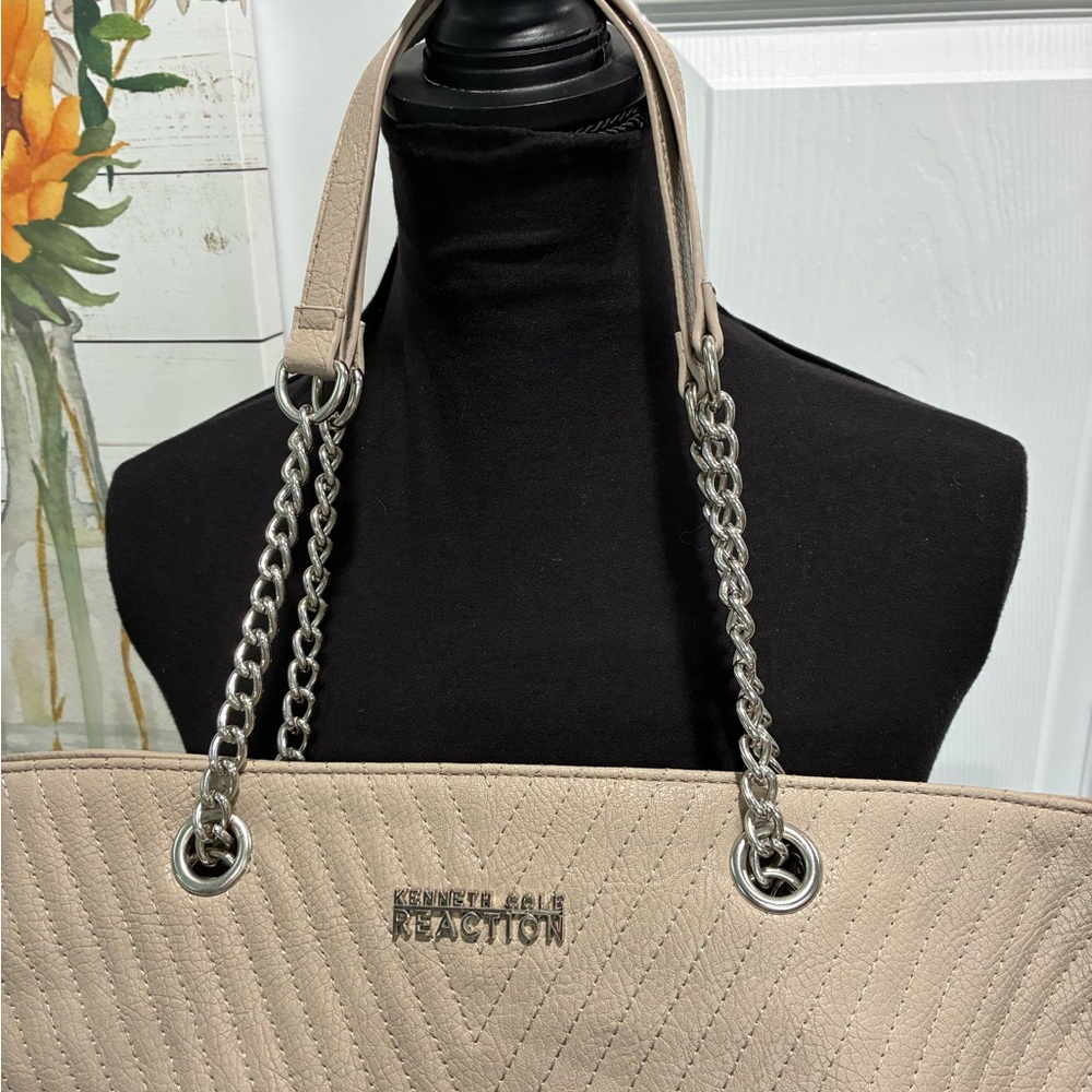 Kenneth Cole Reaction Beige Women's Tote Bag - Picture 4 of 13